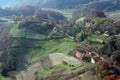 Idyllic countryside, Hills and meadows in Zagorje Region, Croatia