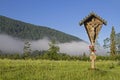 Idyllic cross in Jachenau