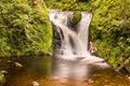 Idyllic forest waterfall in Arheiligen