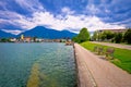 Idyllic german lake village Rottach Egern on Tegernsee lake Royalty Free Stock Photo