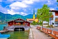 Idyllic german lake village Rottach Egern on Tegernsee lake Royalty Free Stock Photo