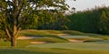 Idyllic Golf Course Hole Scene