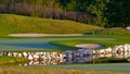 Idyllic Golf Course Hole Scene