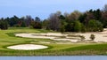 Idyllic Golf Course Hole Scene