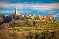 Idyllic hill village of Groznjan view Royalty Free Stock Photo