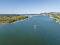 Aerial Of Noosa Waterway, Queensland