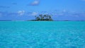 Idyllic Island and Aqua-Blue Water of South Pacific