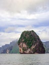 Idyllic Island Lagoon Mountains in Phang Nga Bay, Phang Nga Province, Thailand