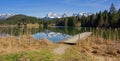 Idyllic lake geroldsee - panorama Royalty Free Stock Photo