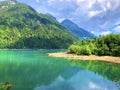 Idyllic Lake at KlÃÂ¶ntal Switzerland Royalty Free Stock Photo