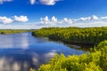 Idyllic lake scenery in Sweden