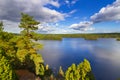 Idyllic lake scenery in Sweden