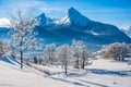 Idyllic landscape in the Bavarian Alps, Berchtesgaden, Germany