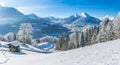 Idyllic landscape in the Bavarian Alps, Berchtesgaden, Germany Royalty Free Stock Photo