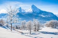 Idyllic landscape in the Bavarian Alps, Berchtesgaden, Germany Royalty Free Stock Photo