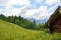 Idyllic landscape in the Bavarian Alps, Garmisch Patenkirchen, Germany Royalty Free Stock Photo