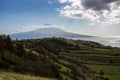 Idyllic landscape of Faial island, Azores Royalty Free Stock Photo