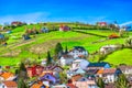 Idyllic landscape in Krapina, Zagorje region.