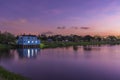 Idyllic landscape of rural area of Hong Kong at dusk