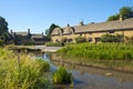 Idyllic Lower Slaughter village, Gloucestershire, UK Royalty Free Stock Photo