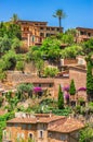 Idyllic mediterranean mountain village Deia Majorca Spain Royalty Free Stock Photo