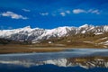 Idyllic mountain lake in the Gran Sasso e Monti della Laga National Park