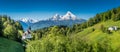 Idyllic mountain landscape in the Bavarian Alps, Berchtesgadener