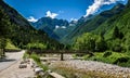 Idyllic mountain river in Lepena valley, Soca - Bovec Slovenia. Royalty Free Stock Photo