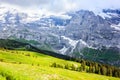 Idyllic Natural European Swiss Alpine Scenery Background, Jungfrau Region, Lauterbrunnen, Bernese Oberland, Bern, Switzerland