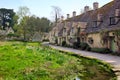 Idyllic old stone houses of the Cotswolds village of Bibury, England Royalty Free Stock Photo