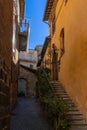 idyllic old town alley in downtown Orvieto Royalty Free Stock Photo