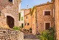Idyllic old village Biniaraix on Majorca island, Spain Royalty Free Stock Photo