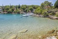 Idyllic Osibova bay with rocky beach nearby Milna on the west coast of Brac island, Croatia