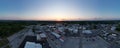 Idyllic panoramic view of a downtown skyline in Mount Sterling at dusk
