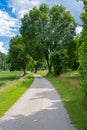 Idyllic path in the Altmuehltal valley Royalty Free Stock Photo