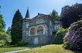 Idyllic restaurant and castle Zuckerbergschloss, Kappelrodeck, Germany at the foothills of the Northern Black Forest