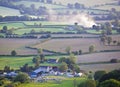 Idyllic rural farmland, Cotswolds UK Royalty Free Stock Photo