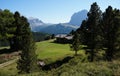 Idyllic scene on Mastle Alp in South Tyrol