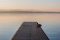 An idyllic scenery at the the lake Greifensee in Switzerland Royalty Free Stock Photo