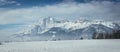 Idyllic snowy mountain peaks, landscape, Alps, Austria Royalty Free Stock Photo
