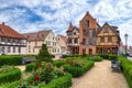 The idyllic small park in the old town of the TangermÃÂ¼nde