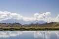 Idyllic storage lake near Leogang Royalty Free Stock Photo