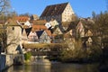 The idyllic small town of Schwaebisch Hall, Germany. Royalty Free Stock Photo