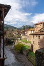 Idyllic Spanish mountain village in the Picos de Europa region