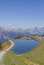 Idyllic storage lake near Leogang Royalty Free Stock Photo