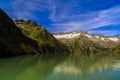 Idyllic summer landscape with clear mountain lake Royalty Free Stock Photo