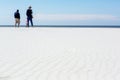 Idyllic sunny day on white sand beach Royalty Free Stock Photo