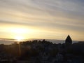 An idyllic sunset in norway - alesund