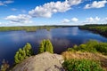 Idyllic Swedish lake in summer