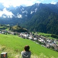 Idyllic Swiss village